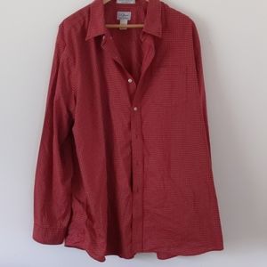 LL bean men's shirt. Red checked.